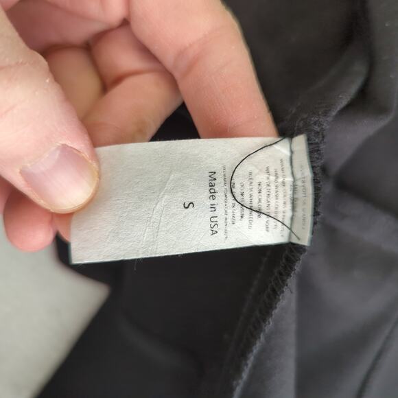 Hybrid & Company Unstructured Blazer Jacket Collarless Women's Sm Stretch Peplum - Picture 8 of 8